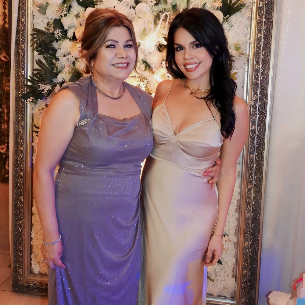 Revolve Gold Dress